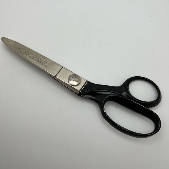 Vintage Wiss Pinking Shears Silver Black Sewing Cutting Scissor USA Made 7.5" - Picture 12 of 12